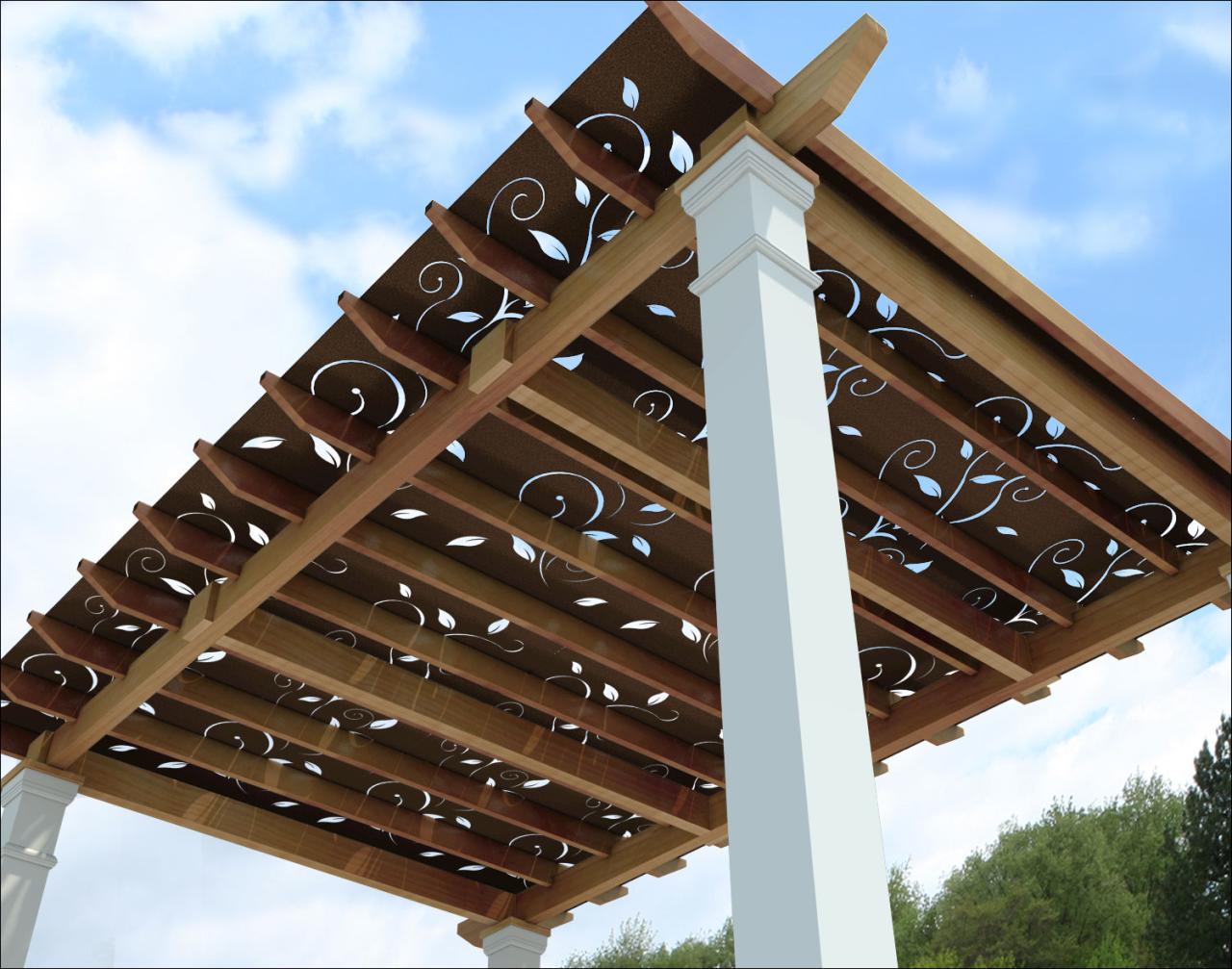 Pergola shade panels