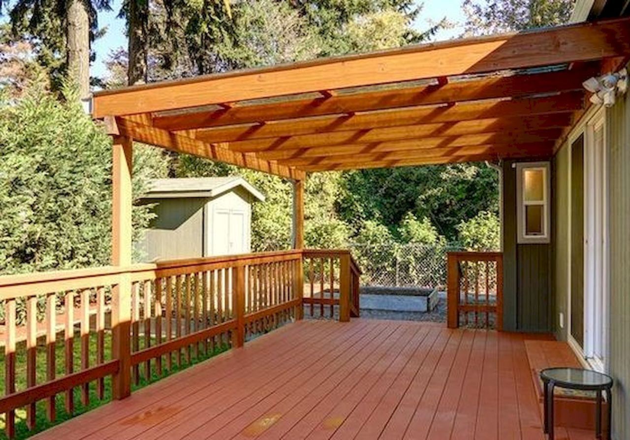 Deck covered pergola