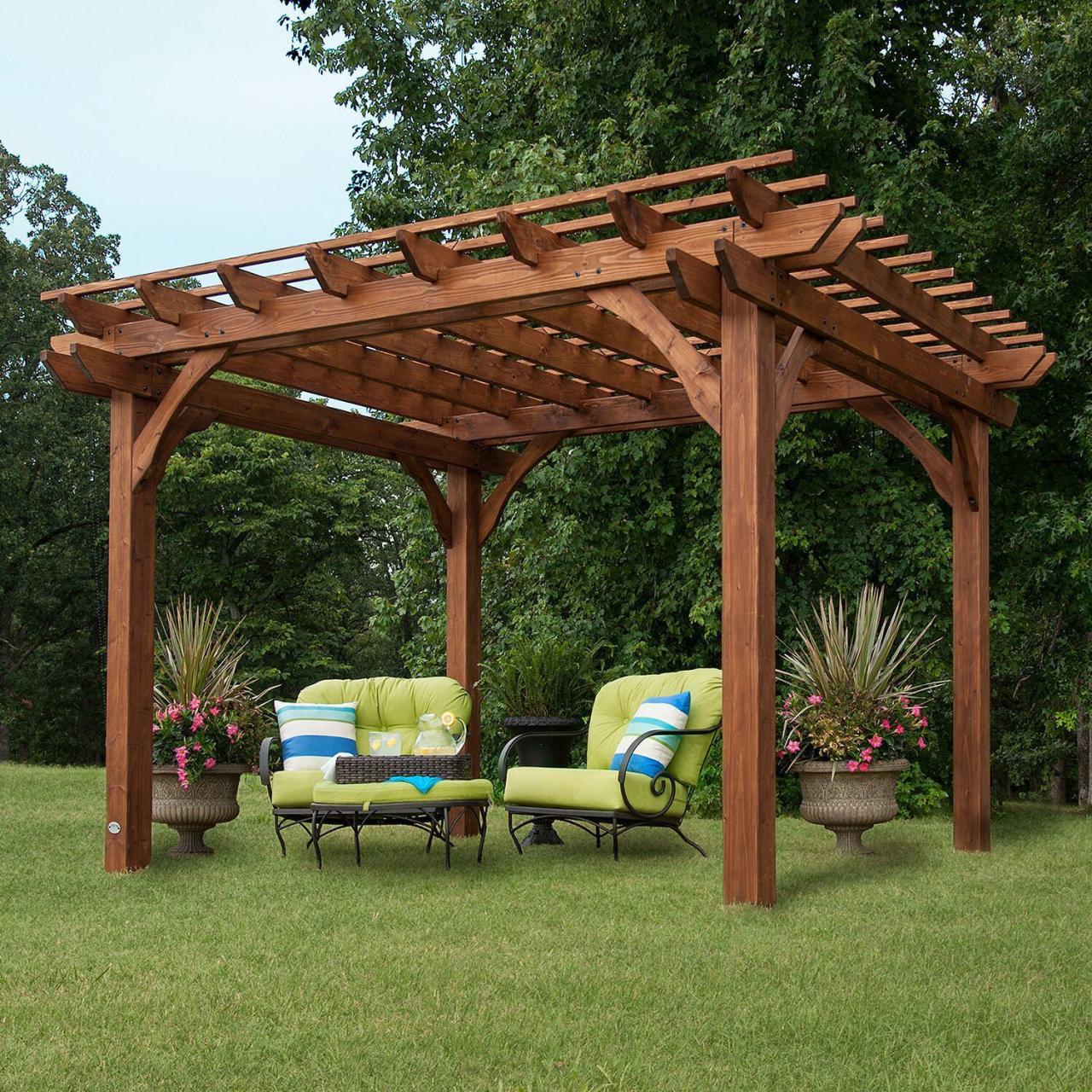 Wooden pergola covers