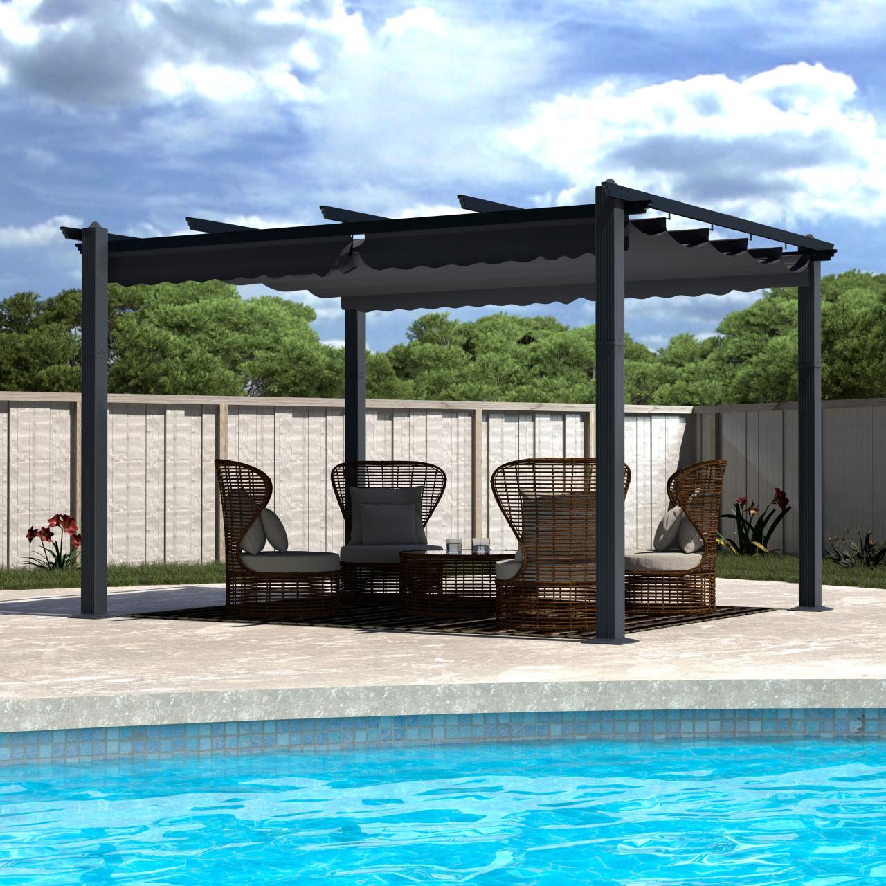 Pergola backyard gazebo sonoma pergolas wayfair