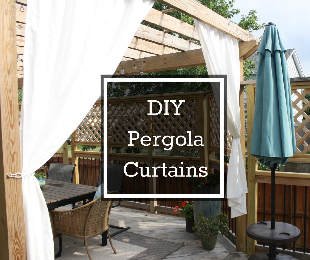 Diy pergola curtains