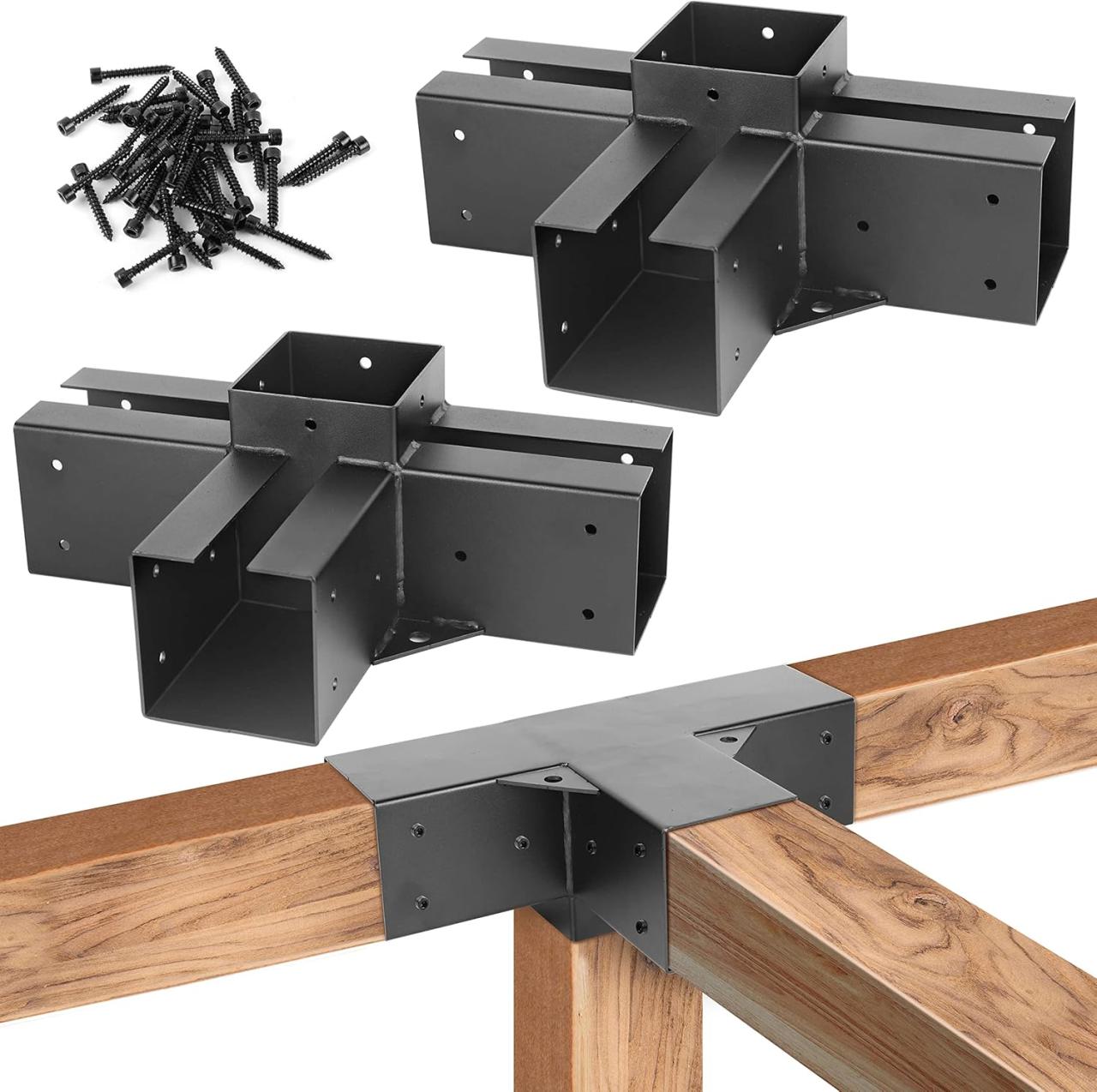 Pergola brackets and hardware