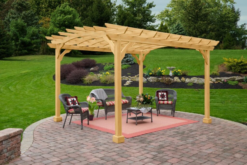 Wooden pergola