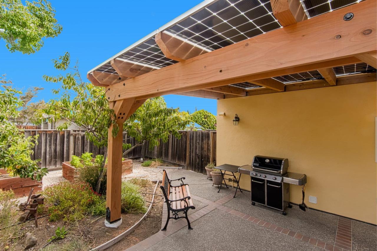 Solar pergola california