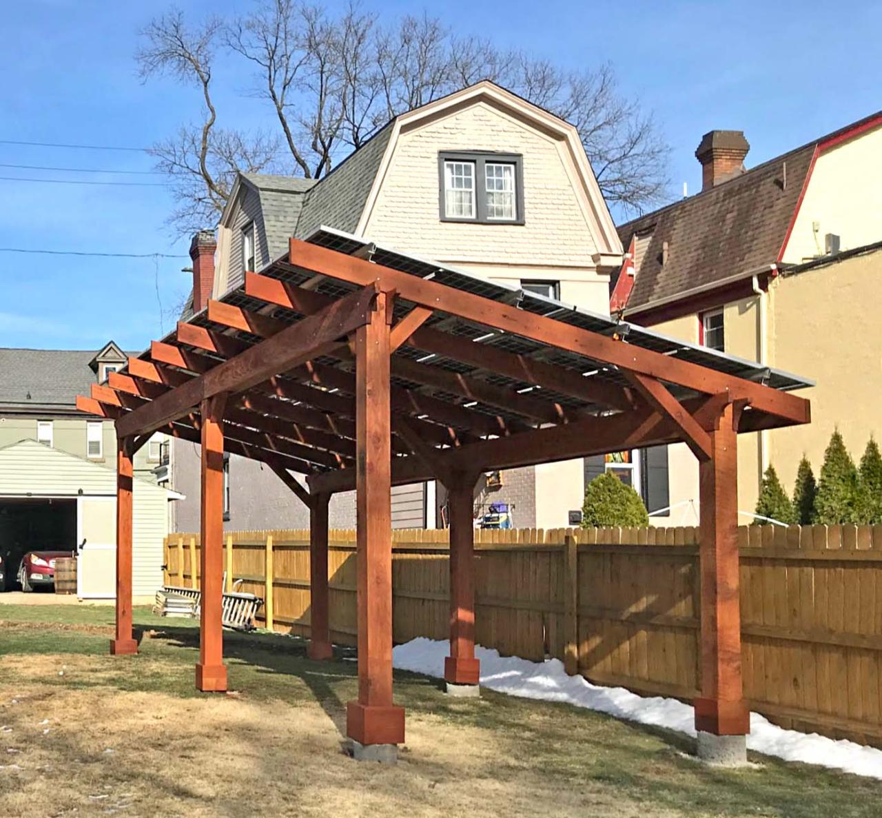 Solar pergola cost