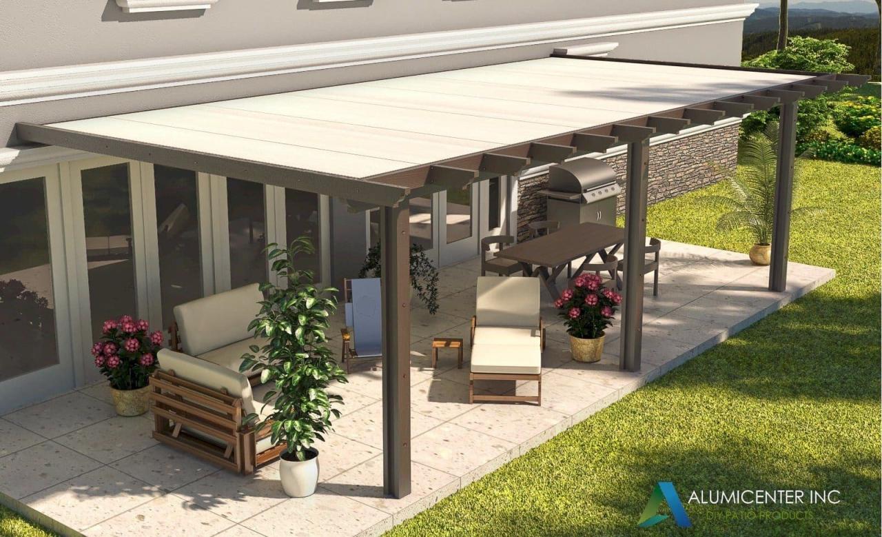 Aluminum pergola parts