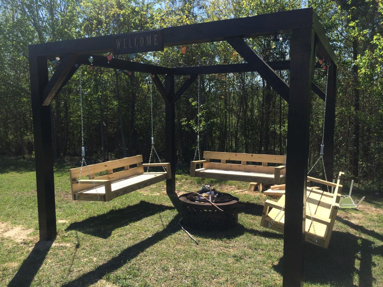 Swing pergola set large products kids