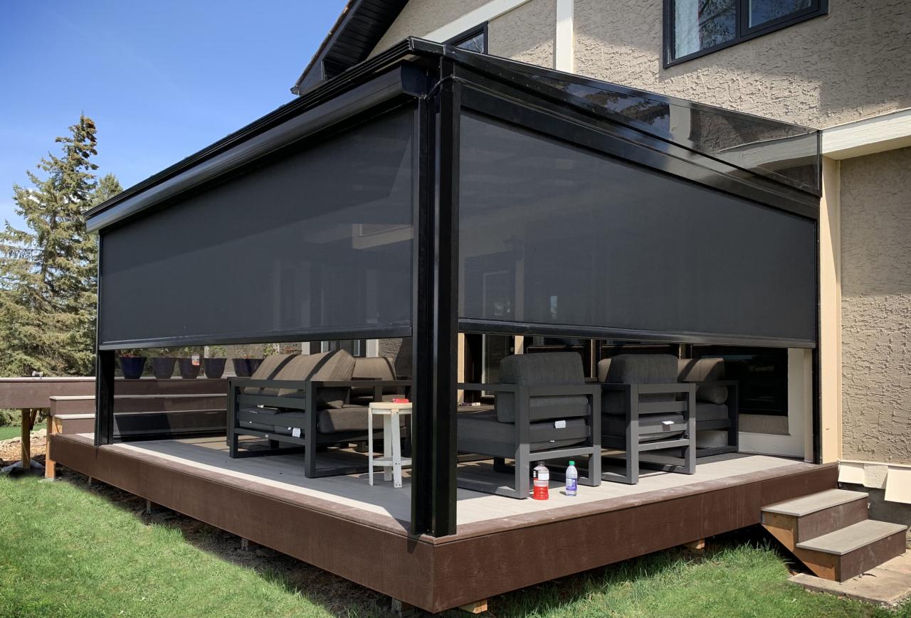 Motorized pergola shade