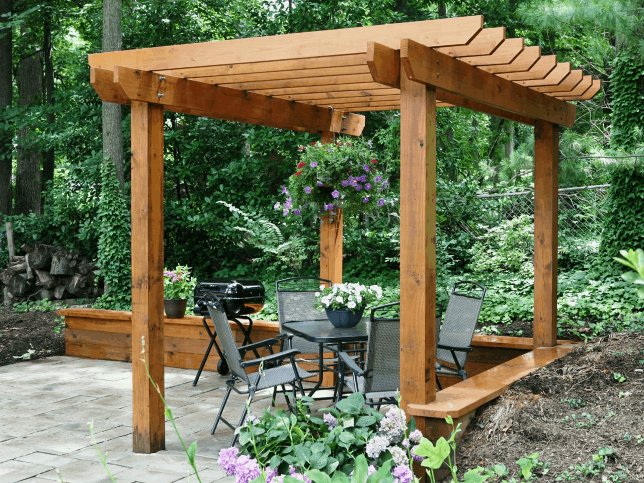 Pergola pergolas tier deck treated patio level arbor madeira pergolado archadeck cedar wooden tiered pagoda columns patios craftsman arbors