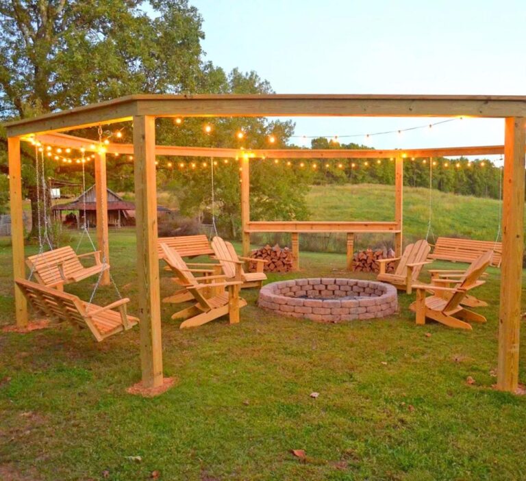 Diy pergola swing set plans