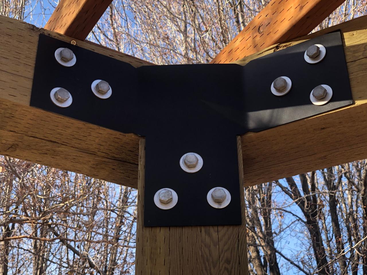 Pergola bracket hexagon brackets octagon