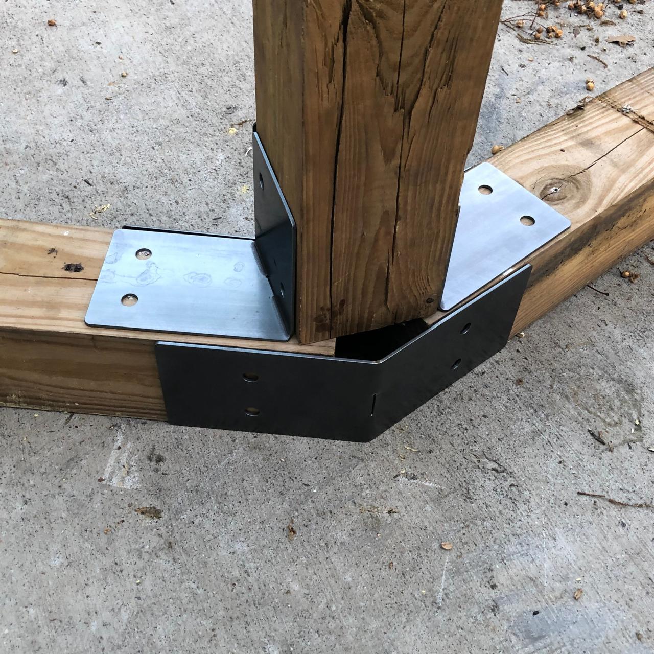 Hexagon pergola brackets