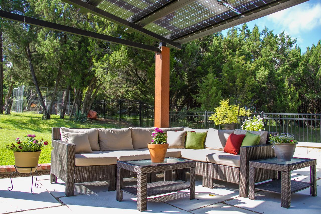 Solar pergola