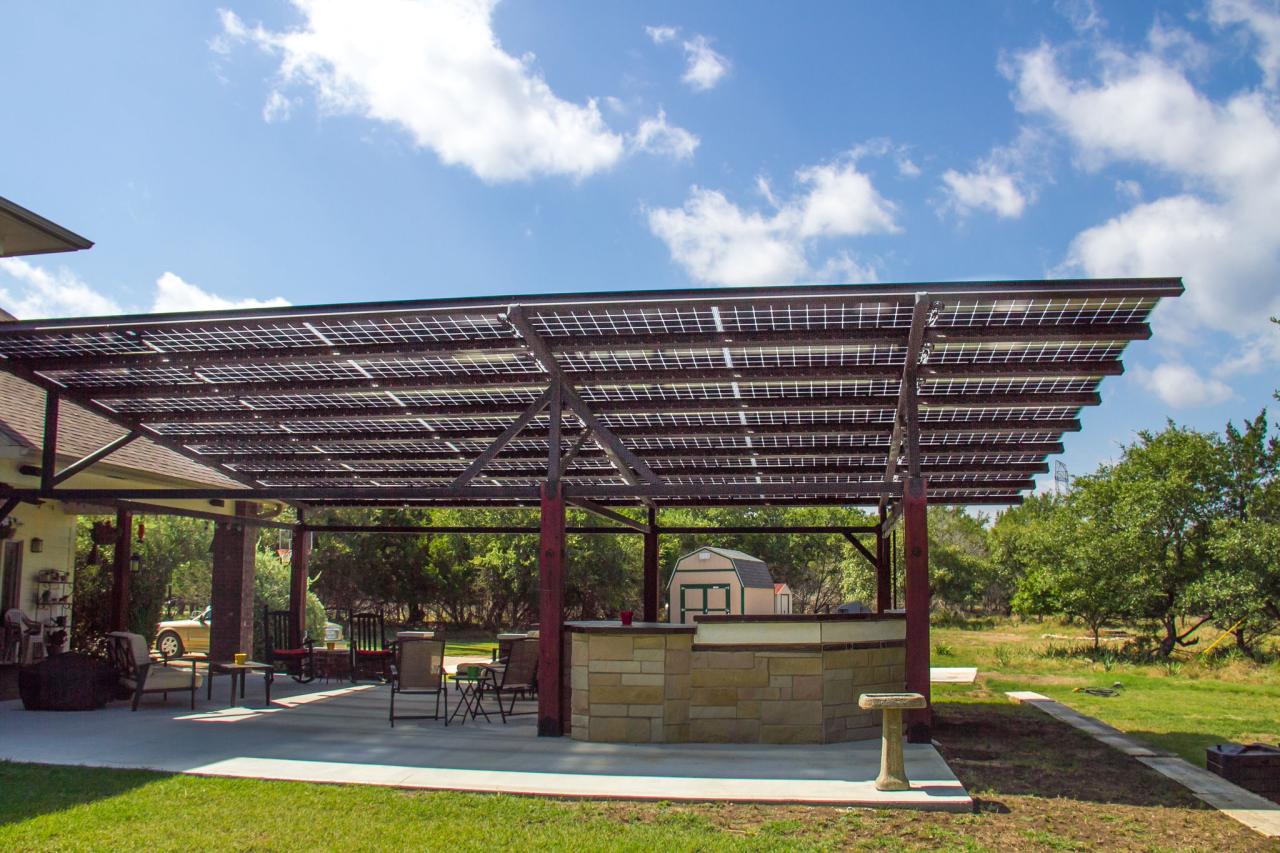 Solar pergola cost