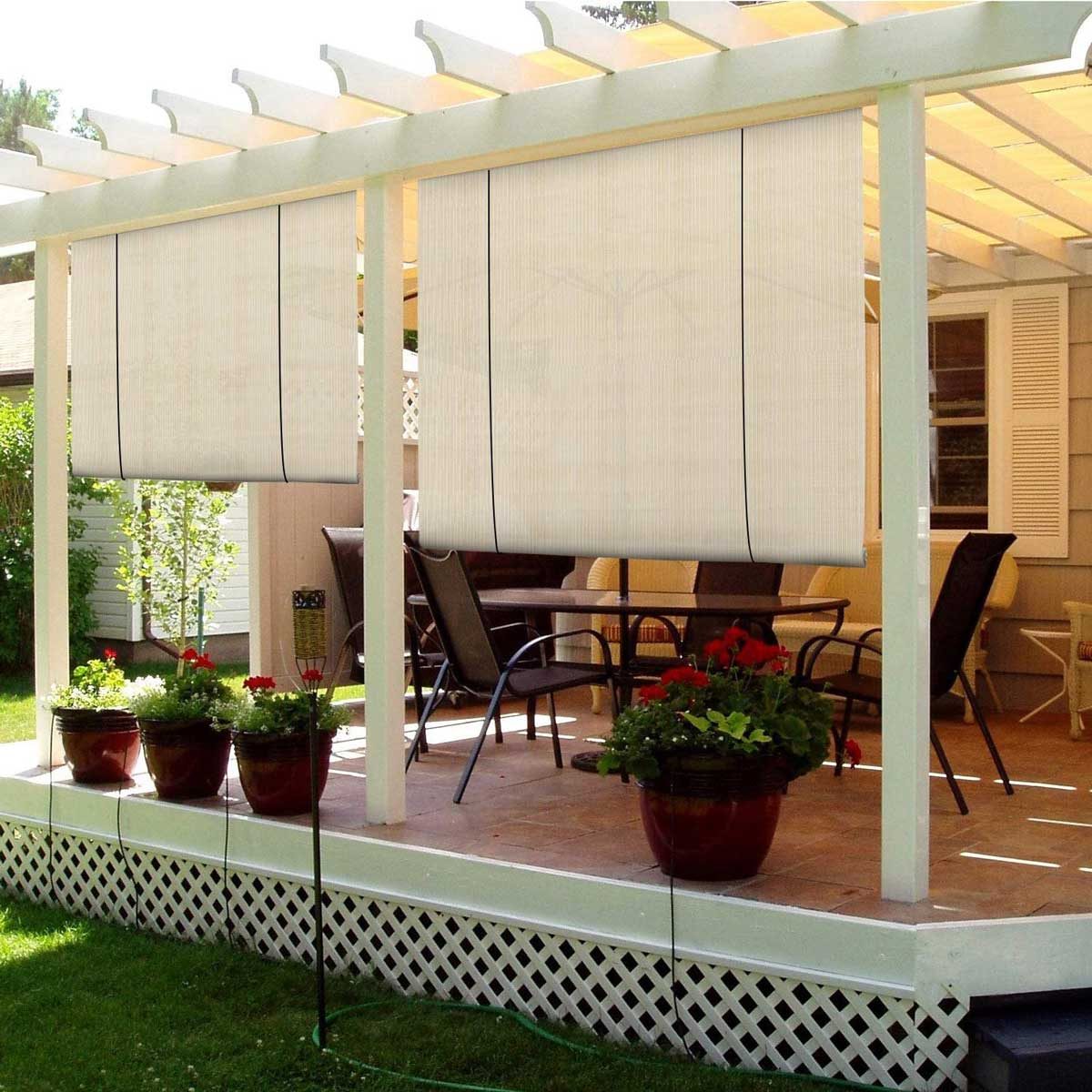 Pergola curtains curtain guide call feature