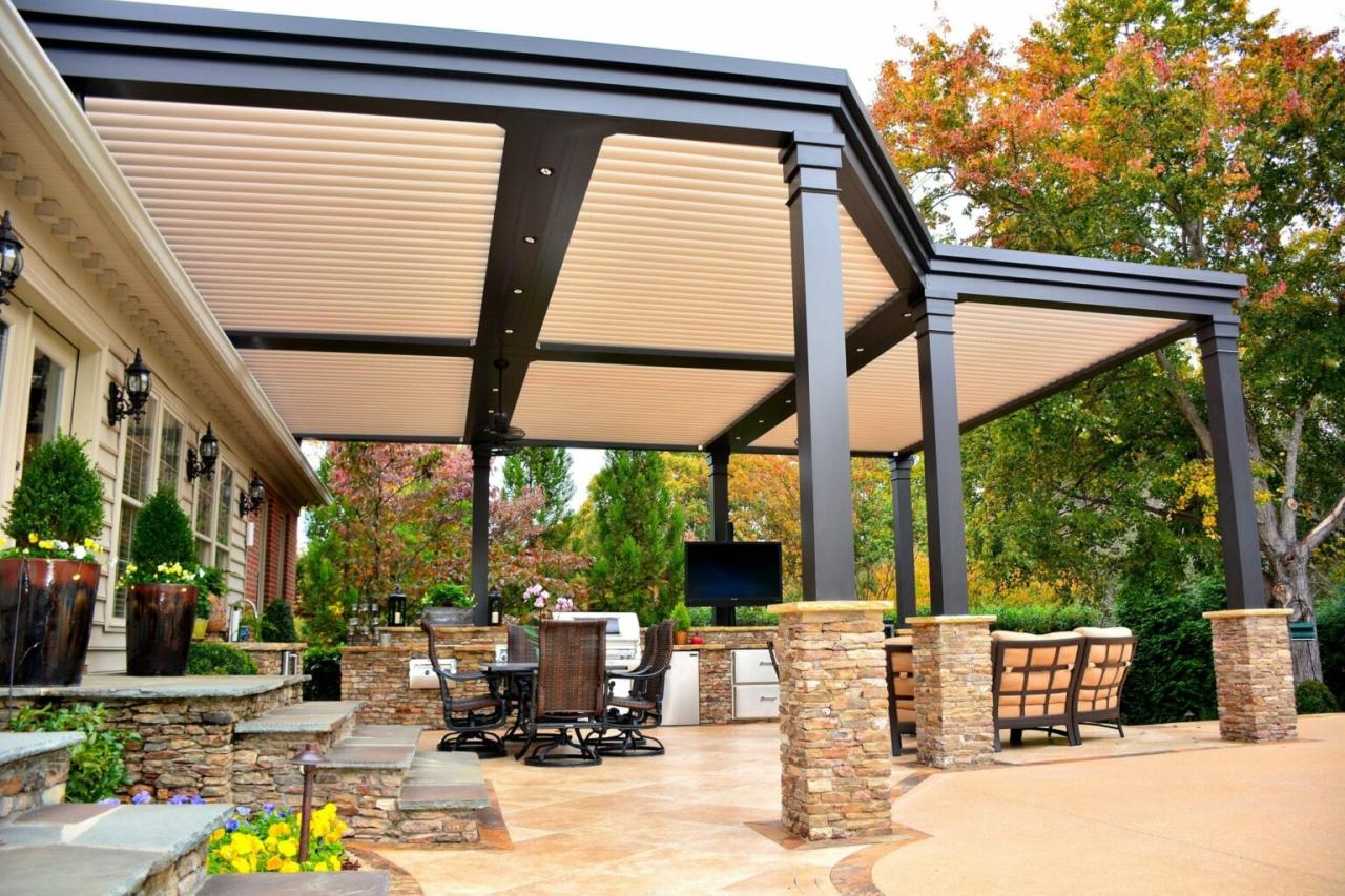 Louvered pergola kit