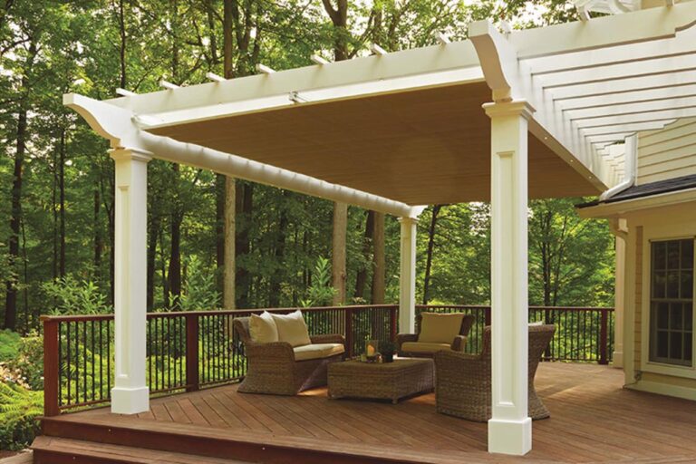 Pergola canopy retractable