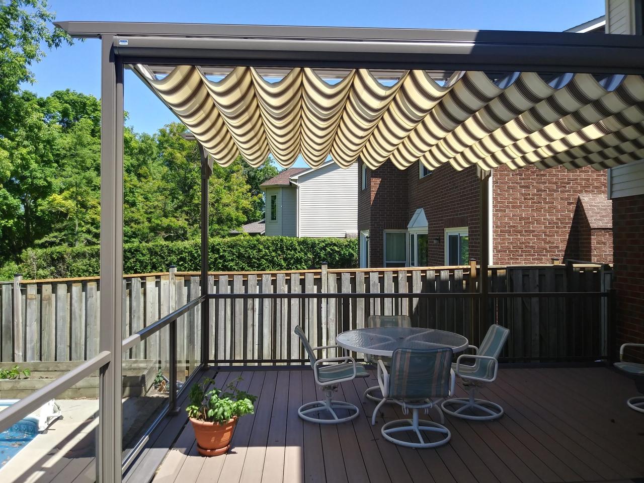 Pergola louvered retractable struxure movable slats louvers marygrove bigger adaptable