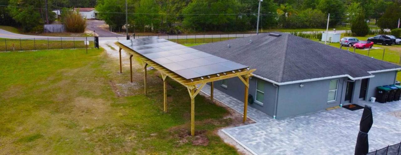 Solar pergola florida