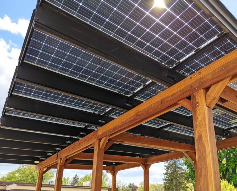 Solar pergola shade panels power most beautiful pays only