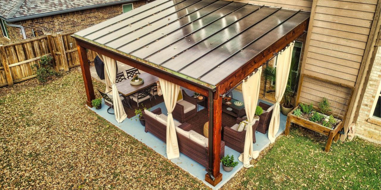 Sky poly pergola cover