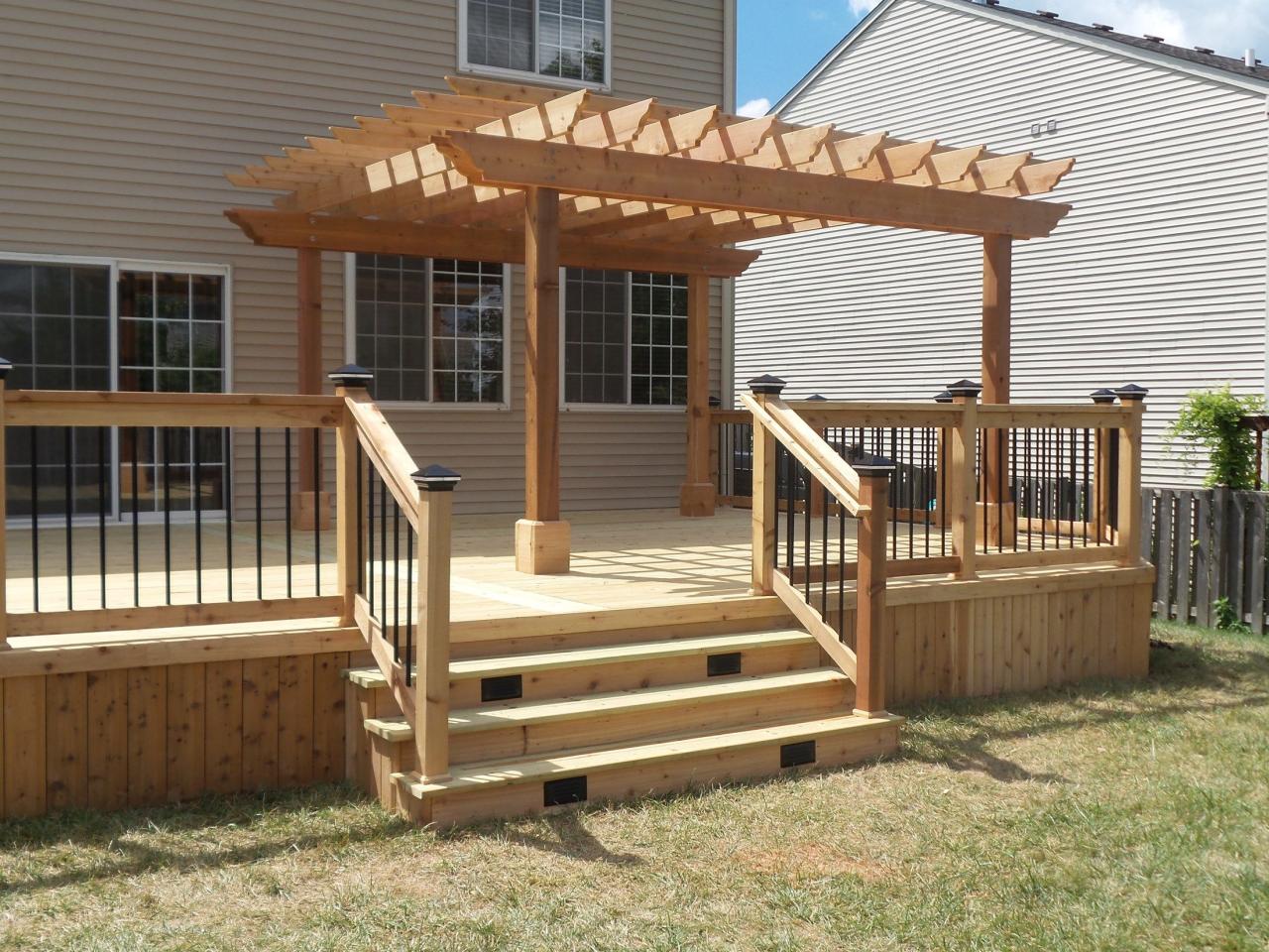 Diy pergola on deck