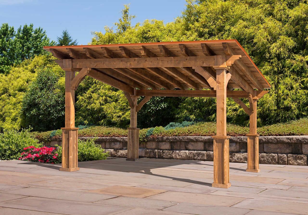 Pergola lean patio b300 cover pergolas options features