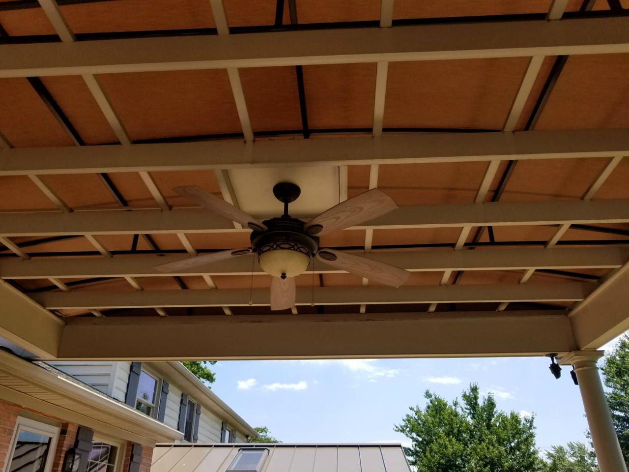 Waterproof canvas pergola covers