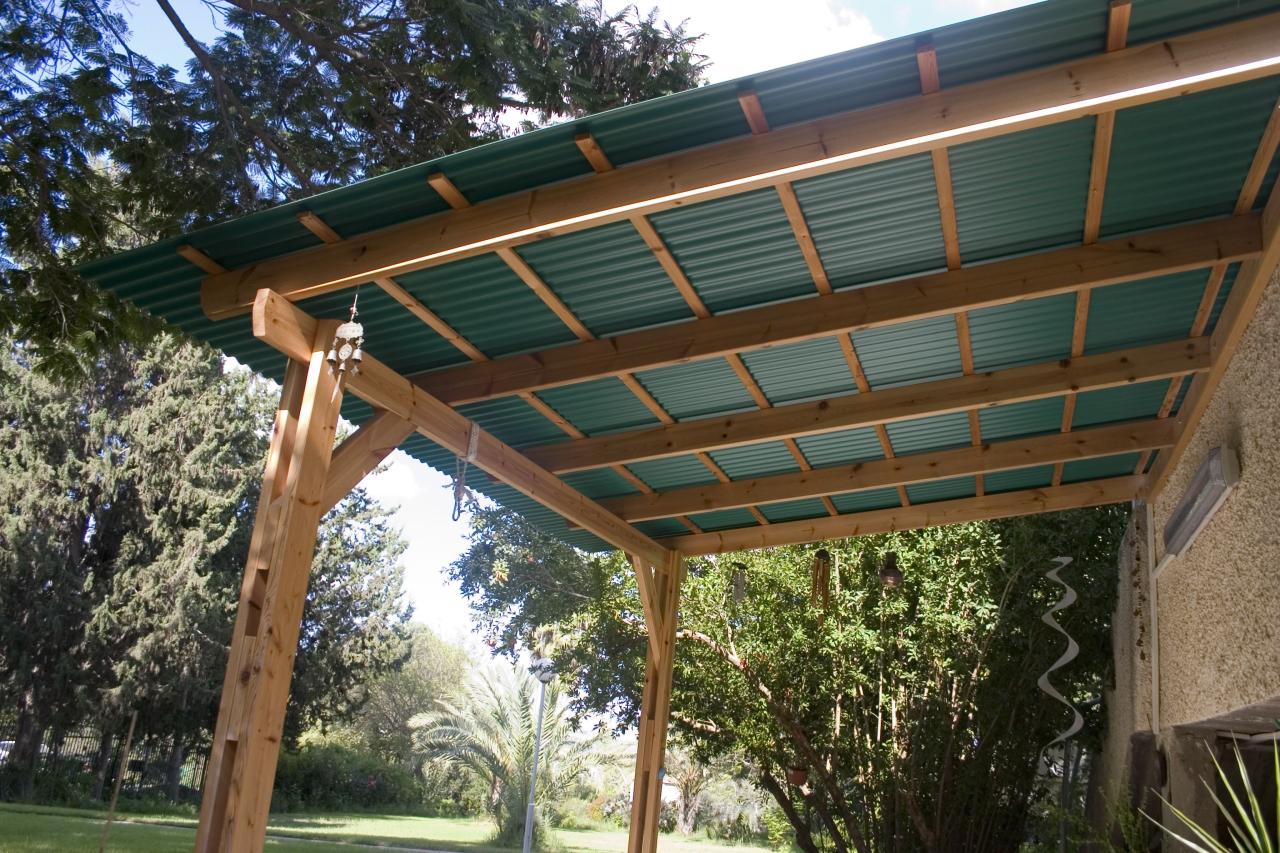 Pergola roof metal roofing ideas attached gorgeous outdoor