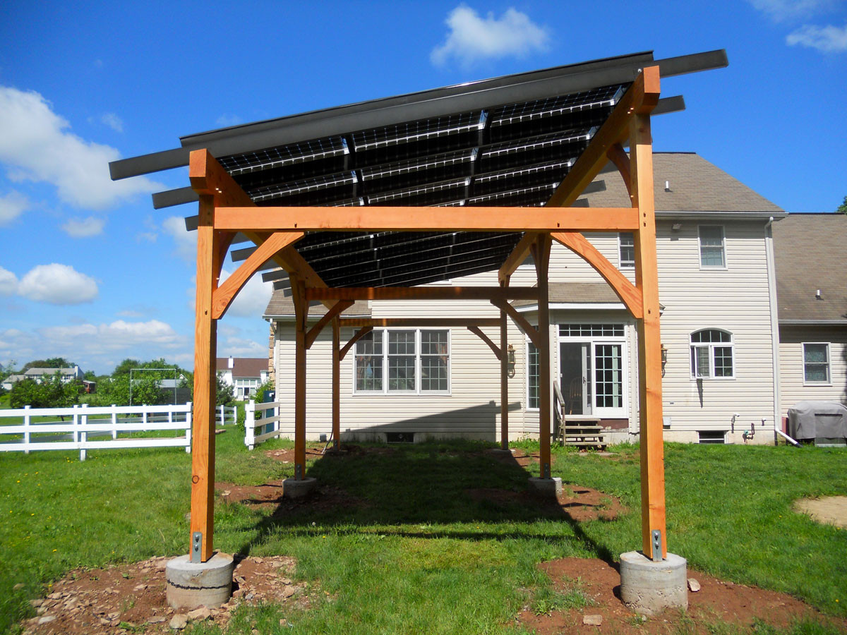 Pergola panels pergolas bifacial canopy angled