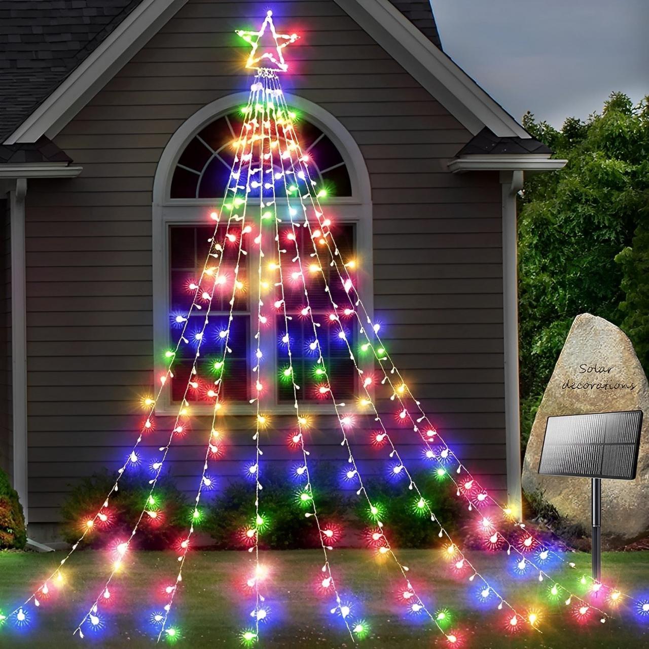 Christmas tree light string decoration diy trees lights ideas jestcafe cage