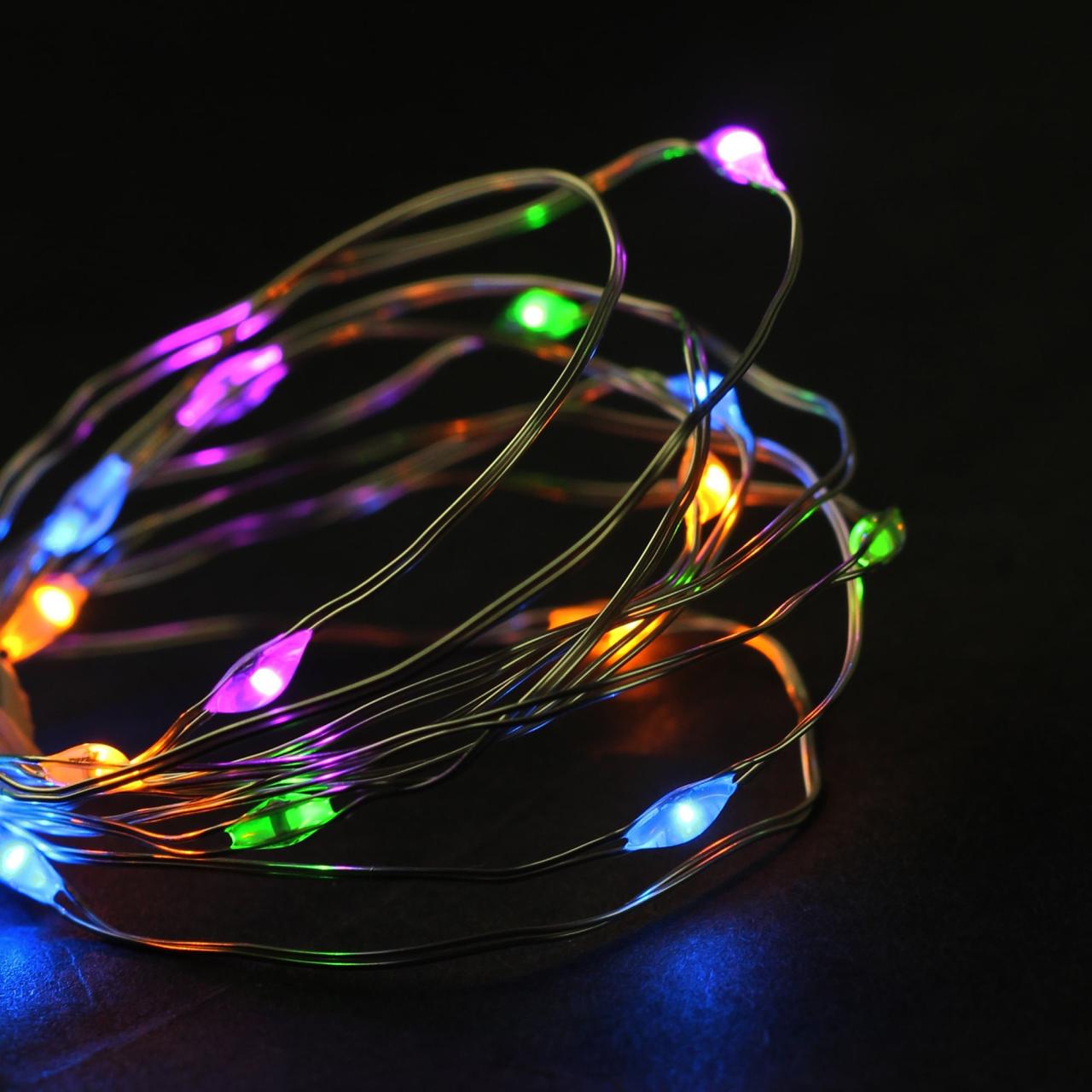 Led lights cute string light usb copper starry 10m 5v leds 33ft wire silver