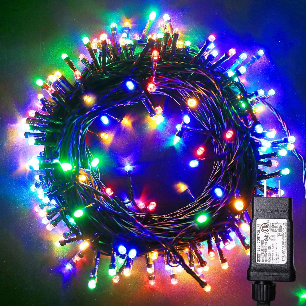 Christmas color amazon lights led multicolor connectable string decorative outdoor indoor xmas tree twinkle green wire bright plug unavailable holiday