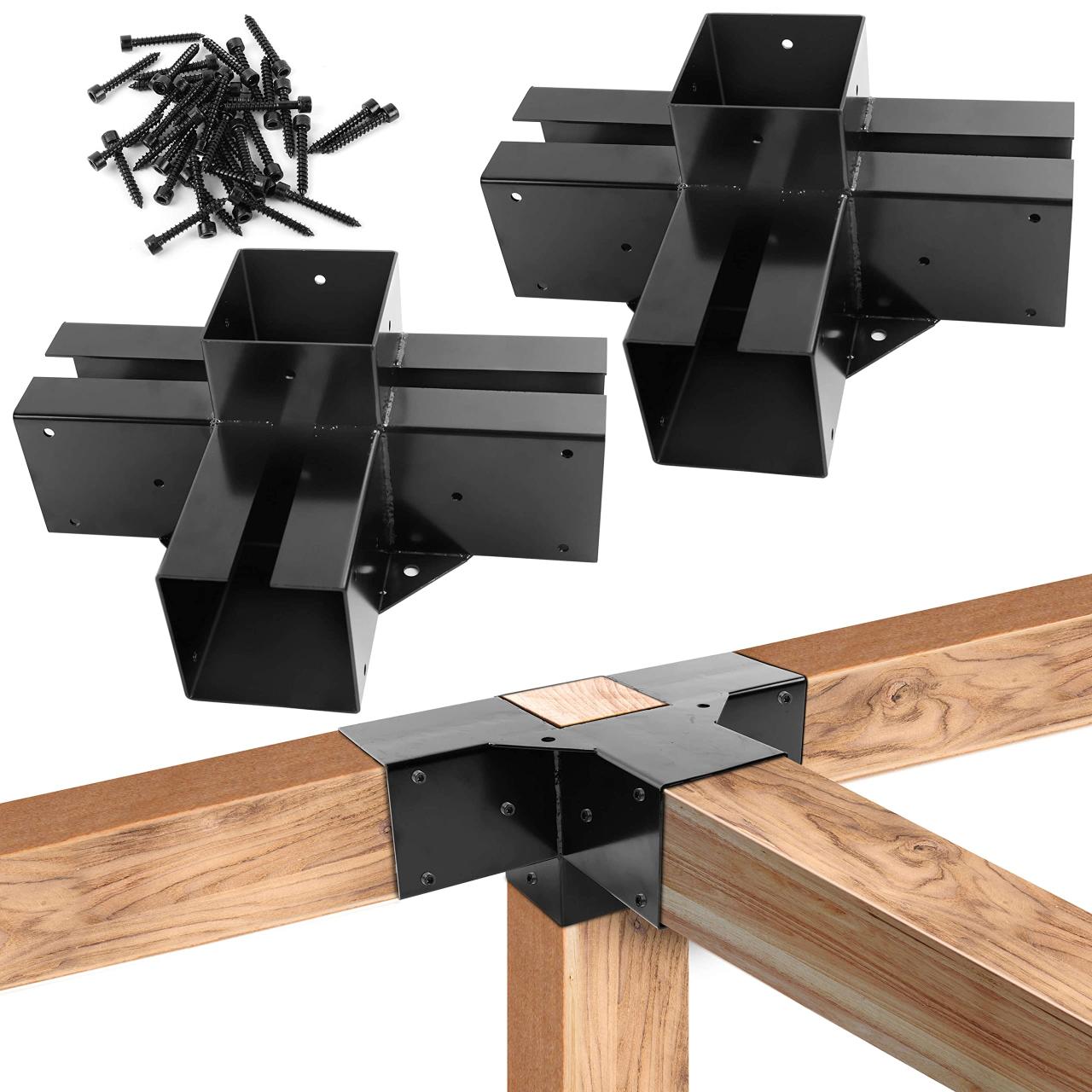 Angled pergola brackets