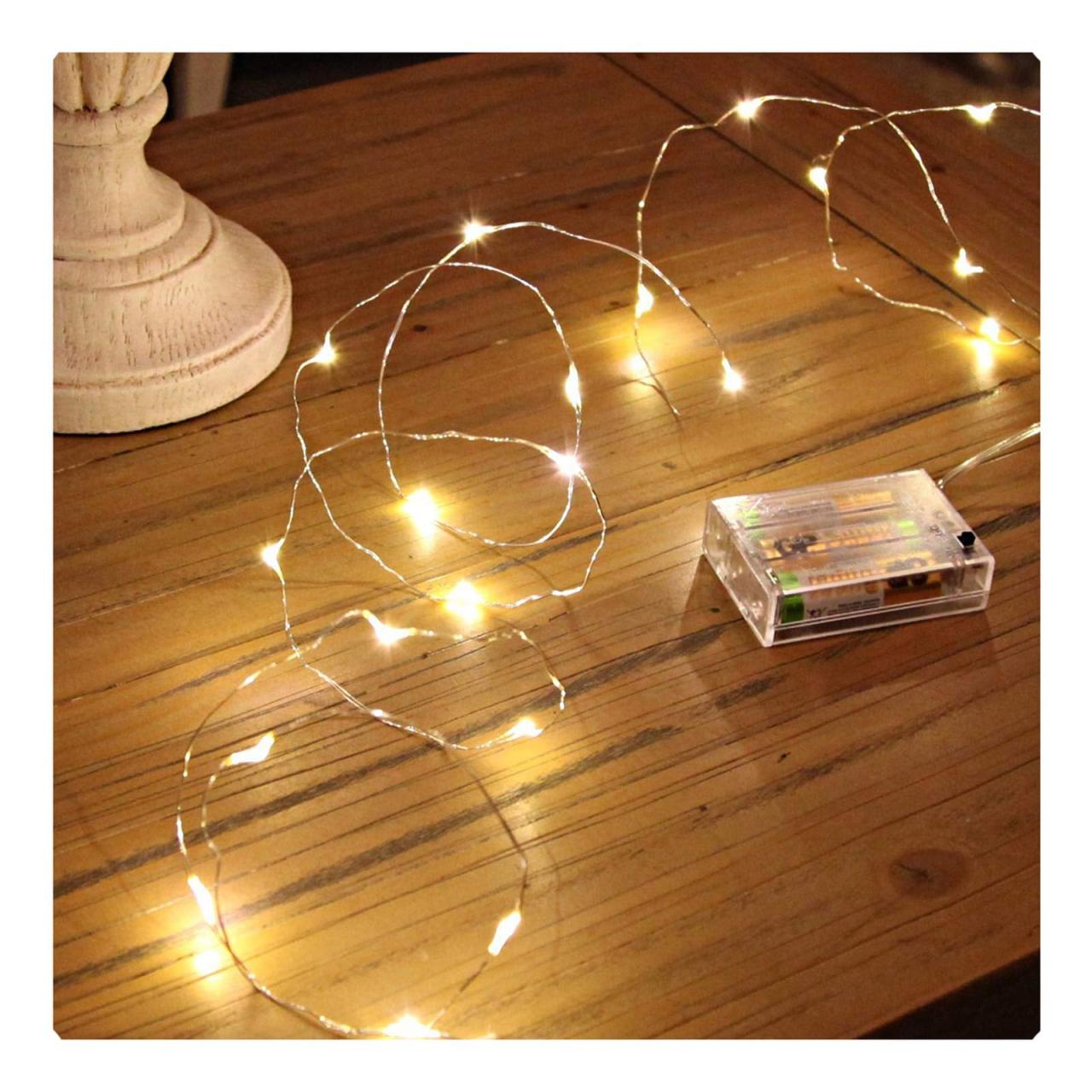 String lights wire led copper white fairy outdoor warm 33ft christmas cool strings flexible leds party wedding starry patio indoor