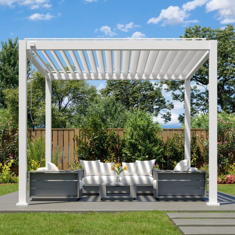 Pergola roof louvre aluminum louver patio aluminium canopy motorized system deck louvers pergulas kits garden louvered automatic waterproof louvres alunotec