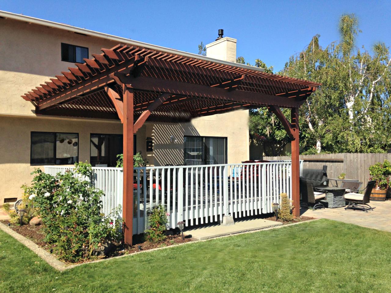 Pergola roof gazebo