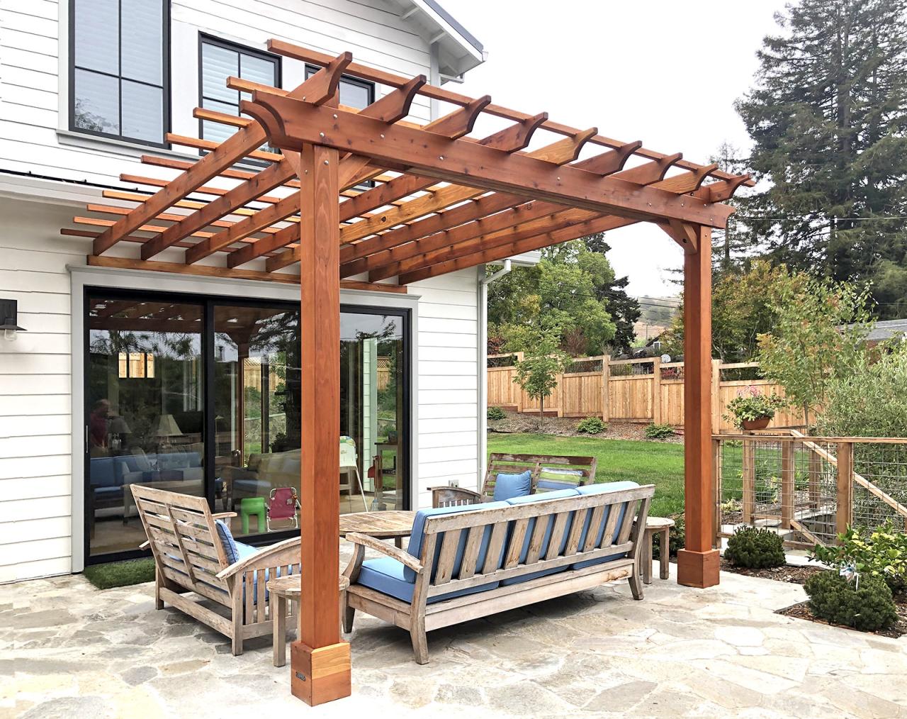 Pergola building corner ideas plans designs patio build backyard outdoor pool back house pergolas roof attached porch deck wooden curved