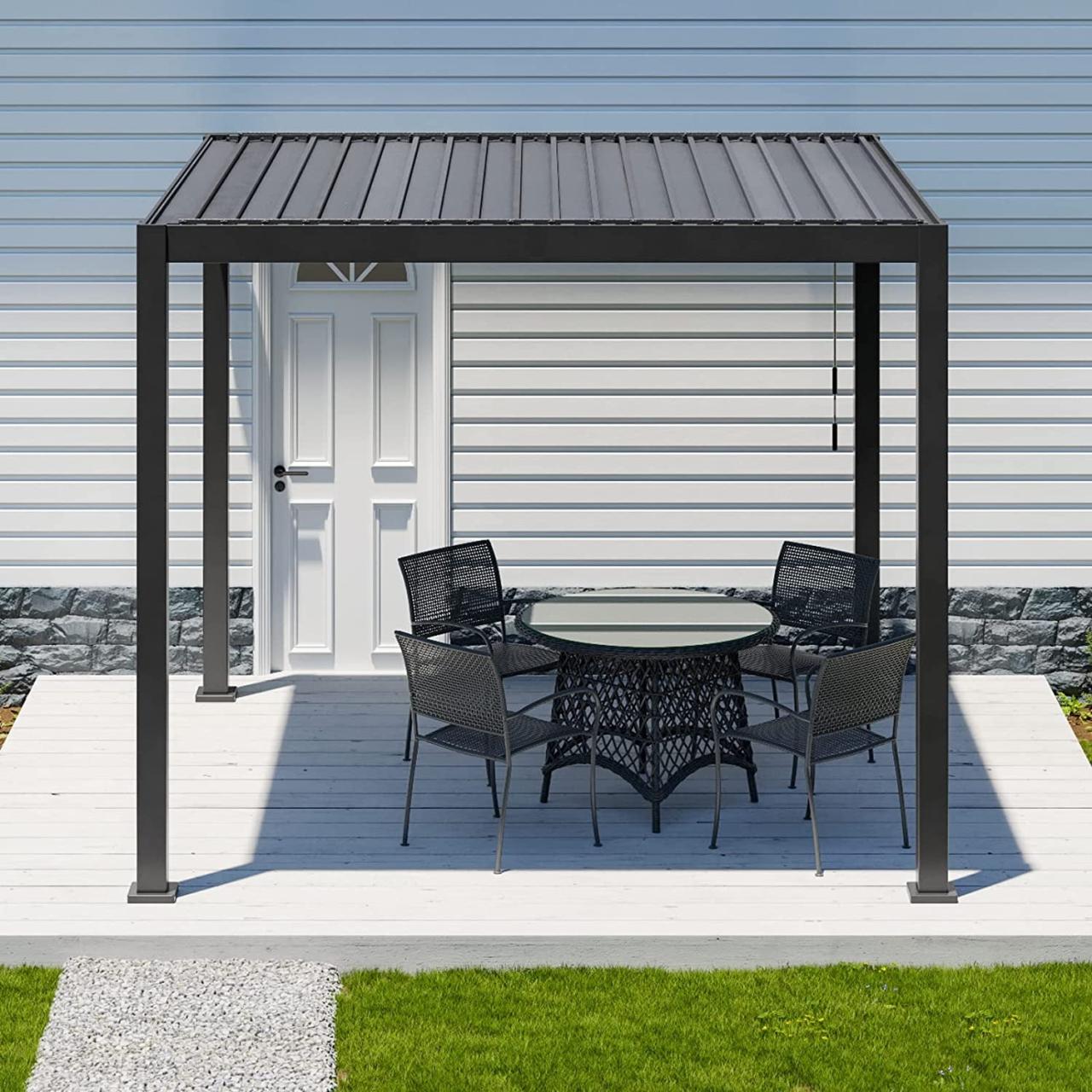 Pergola cantilever pergolas landscaping canopy jardin carport techos gazebo bioclimatique feet gazebos terrazas auvent couverte toits aménagement bambous jardins toit