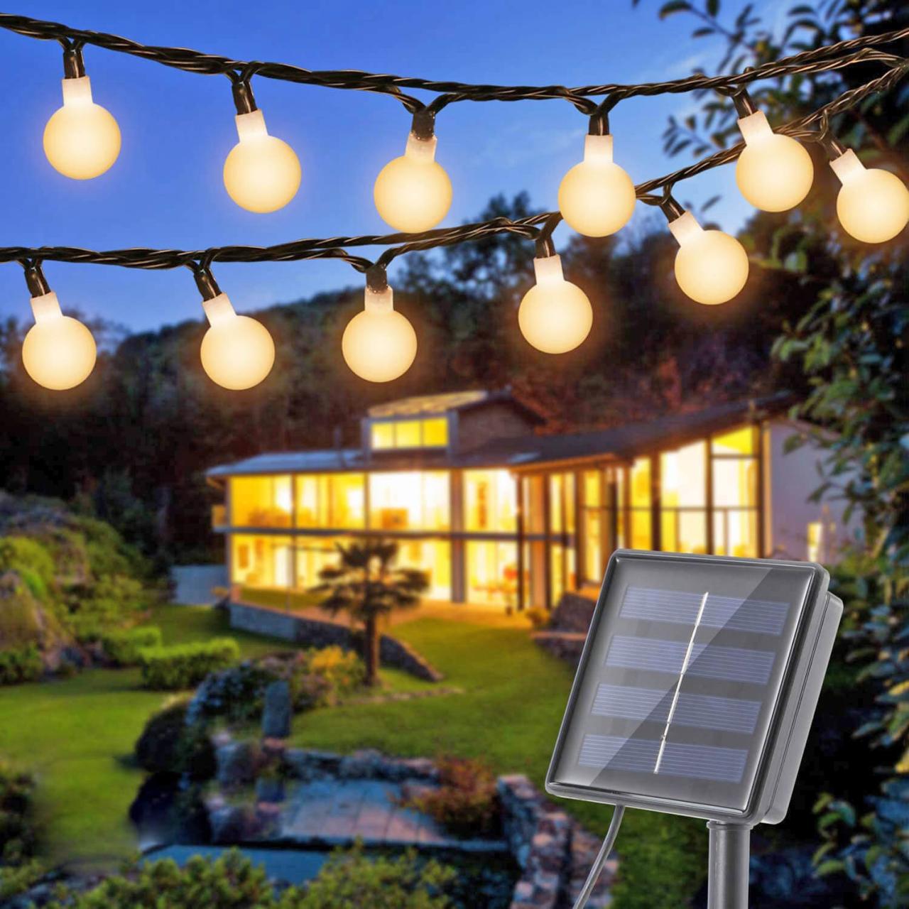 Solar pergola lights