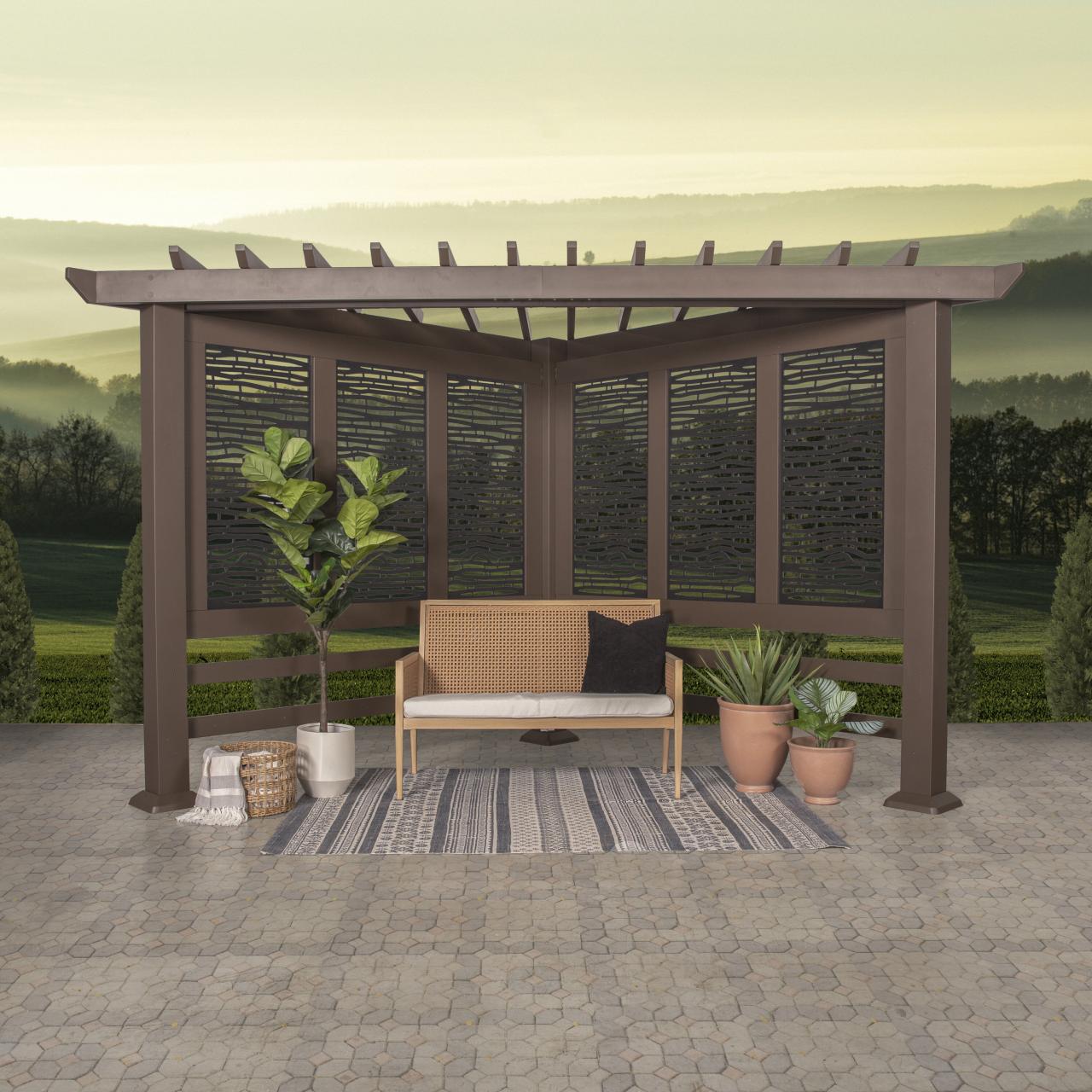 Pergola canopy hanover pergolas gazebo freestanding