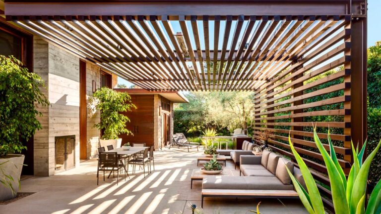 Lean to pergola