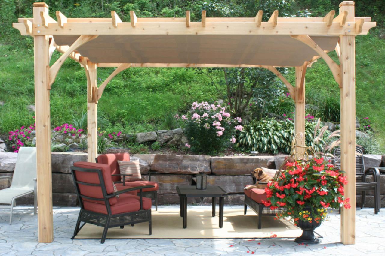 Pergola waterproof covered