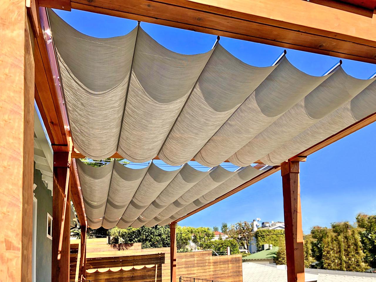 Retractable motorized canopies patio gazebo