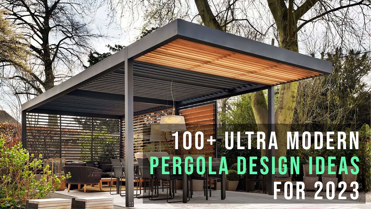 Pergola modern screens solar