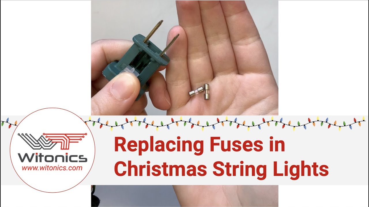 How to replace fuse in string lights