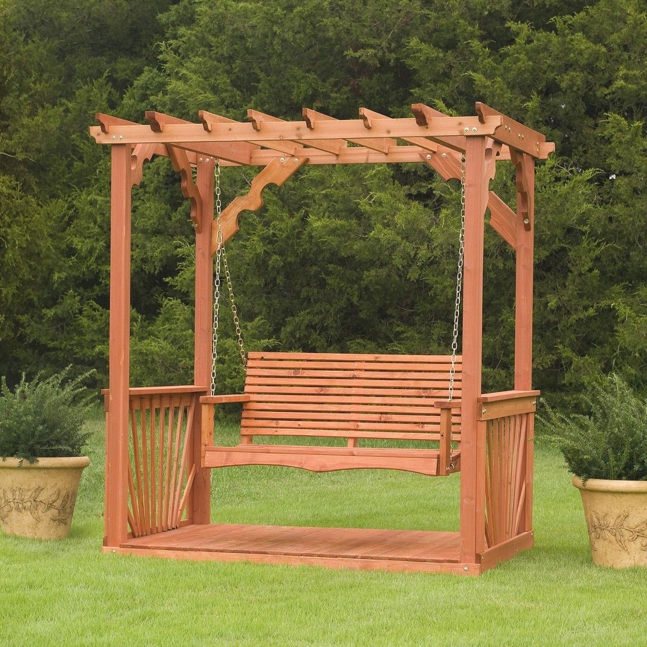 Pergola daybed swing outdoor lounger claremont daybeds swings canopy gazebo